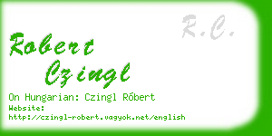 robert czingl business card